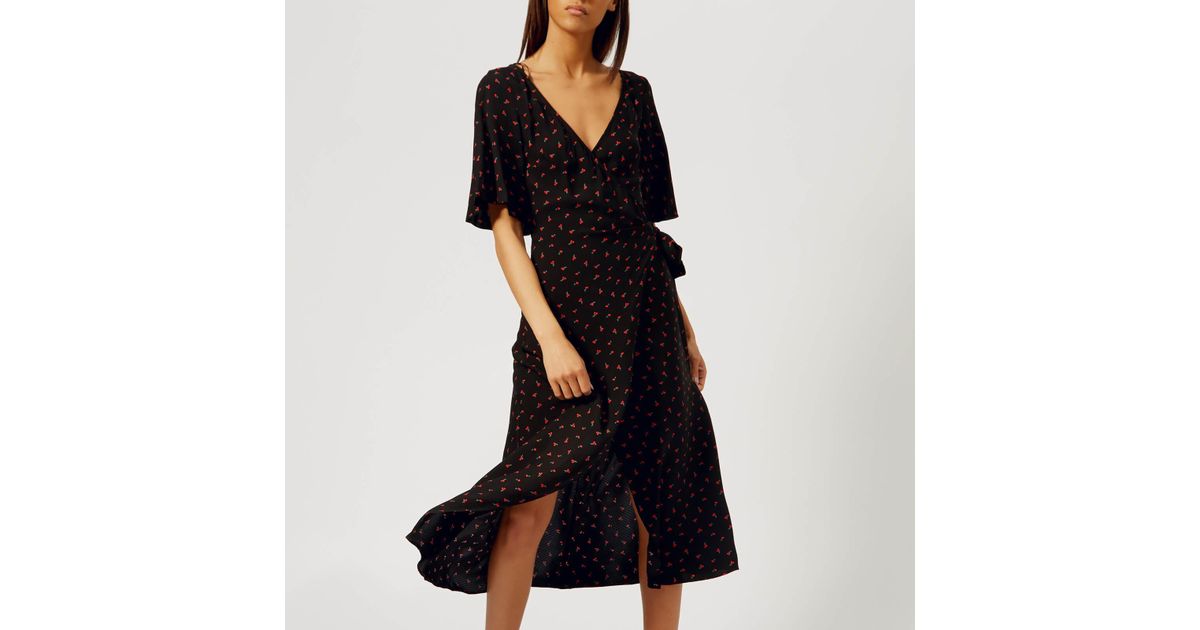 Bec Bridge Mon Bebe Wrap Dress in Black Lyst Australia