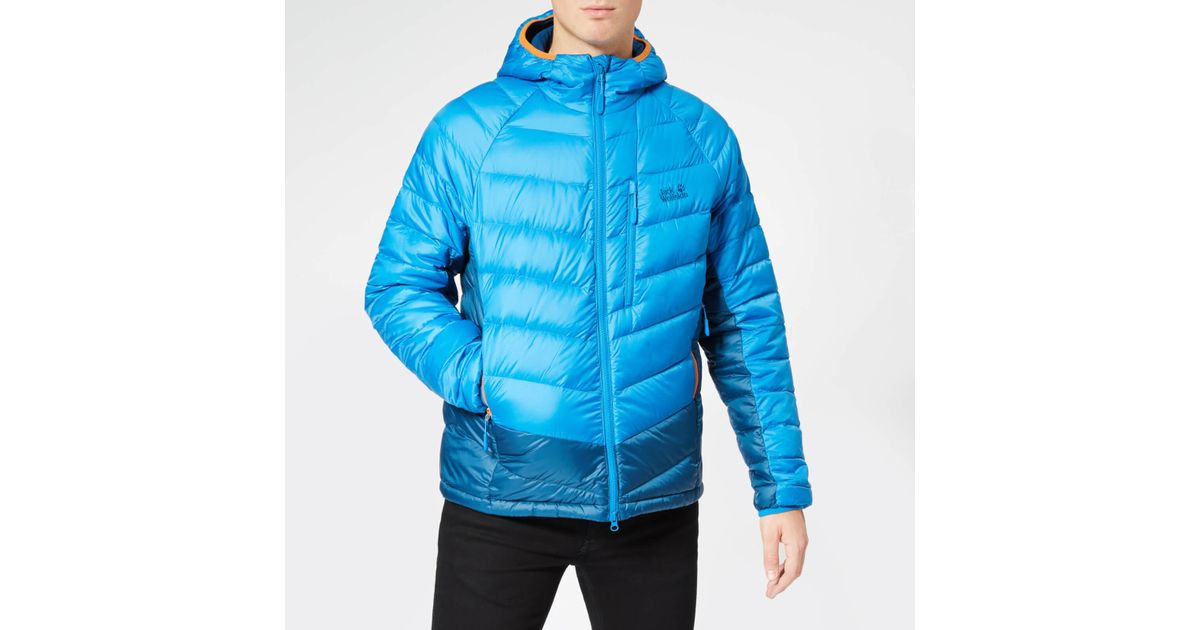 jack wolfskin neon down jacket