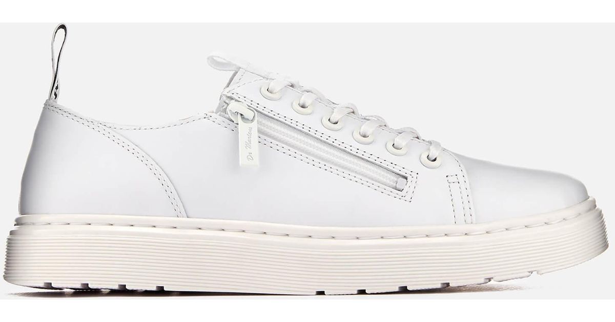 dr martens dante white zip