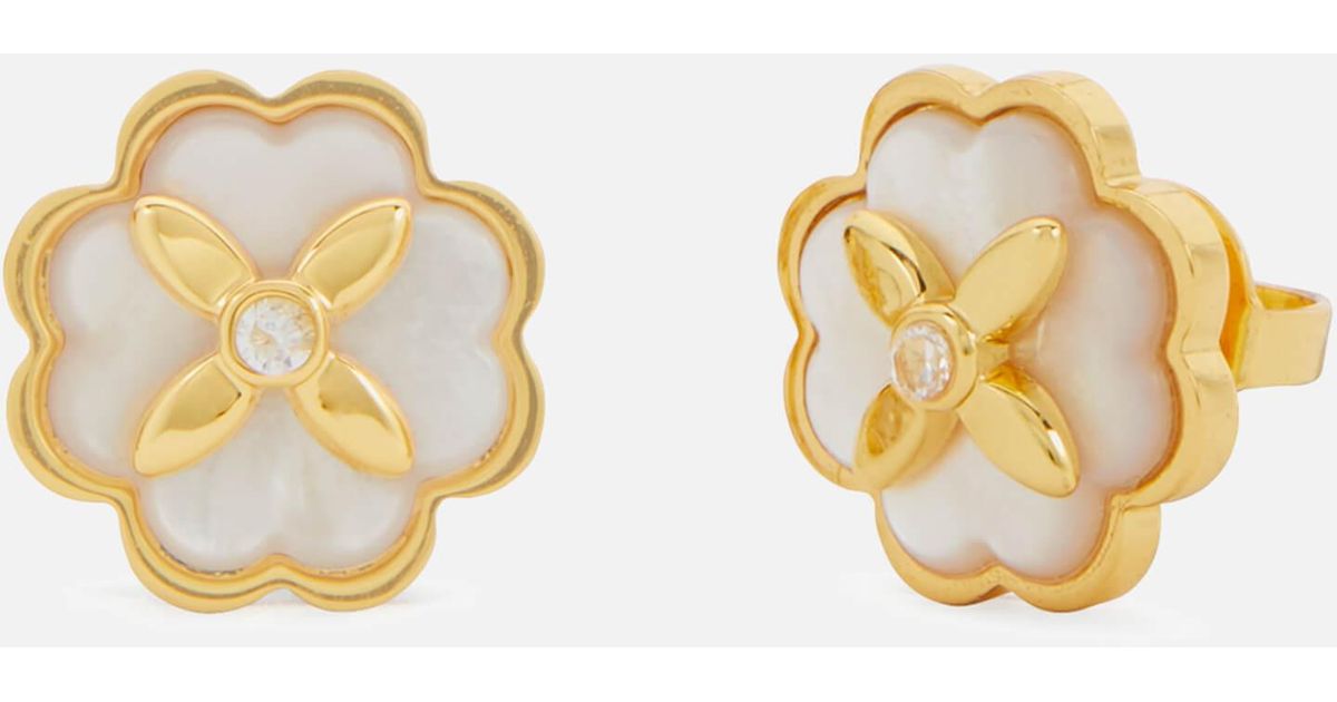 Kate Spade Heritage Bloom Goldtone Stud Earrings in Metallic Lyst UK