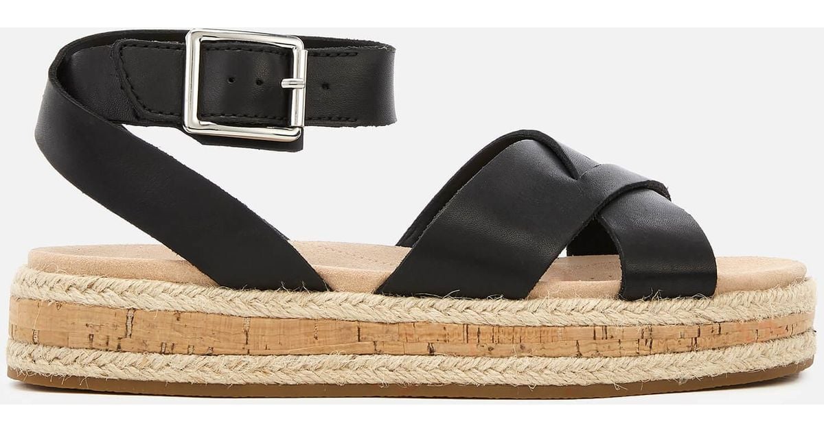 clarks flatform sandals