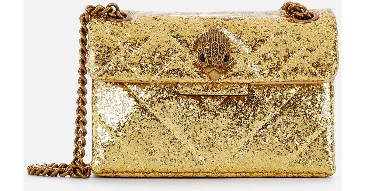 Kurt Geiger Sequins Mini Kensington Cross Body Bag in Metallic Lyst