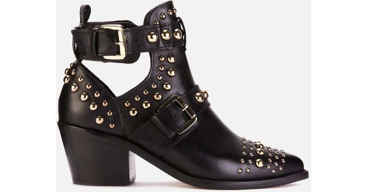 kurt geiger studded ankle boots