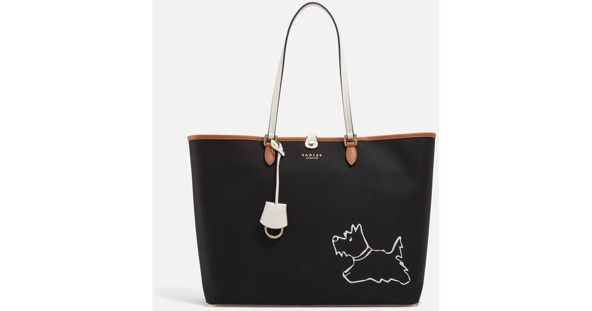 Radley Palace Gardens Large Canvas Shoulder Bag in Black Lyst