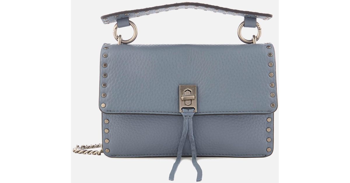 Rebecca Minkoff Leather Darren Top Handle Flap Cross Body Bag - Lyst