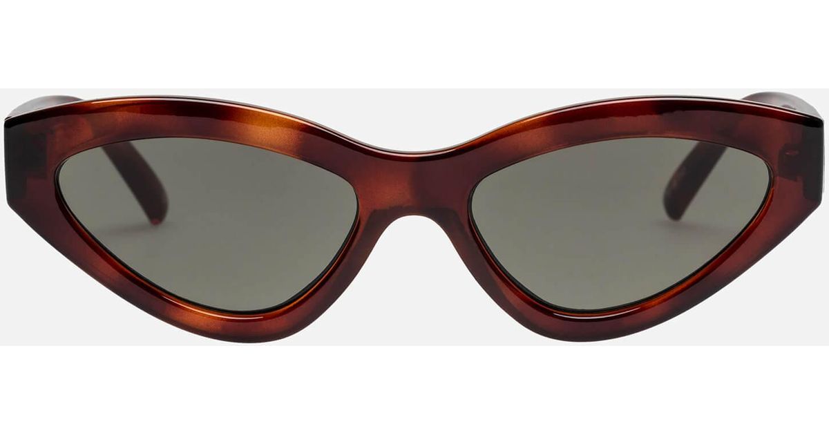 Le Specs Synthcat Sunglasses in Brown | Lyst