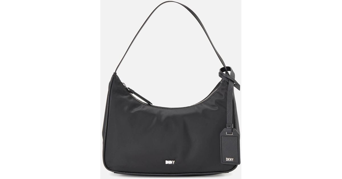 DKNY Casey Canvas Shoulder Bag in Black Lyst UK