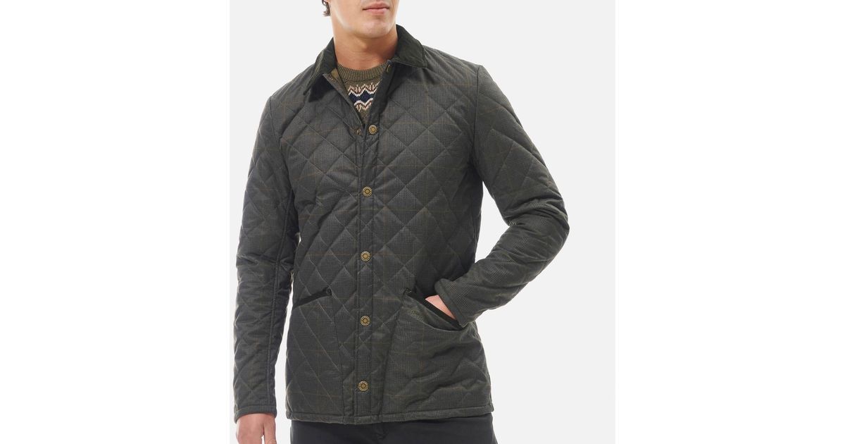 Barbour Liddesdale Quilted Shell Jacket in Gray for Men | Lyst