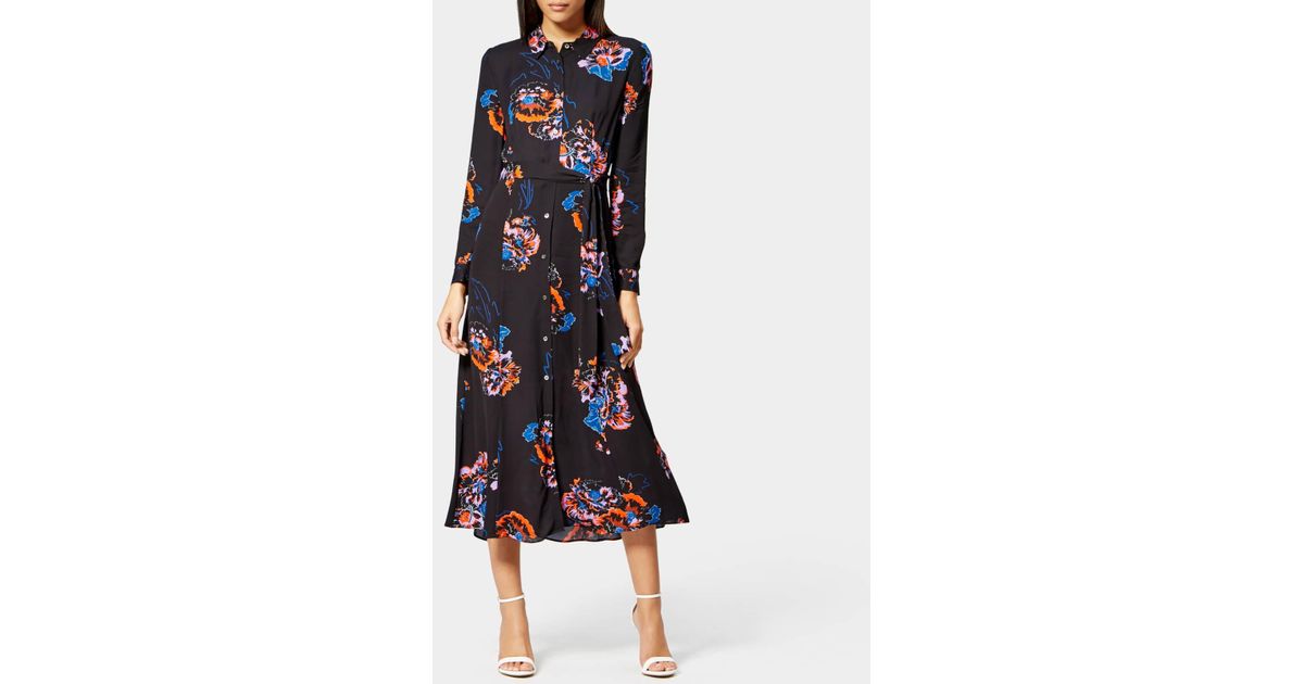 whistles freya print shirt dress