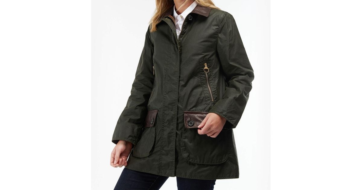 Barbour Buscot Wax Jacket in Green | Lyst