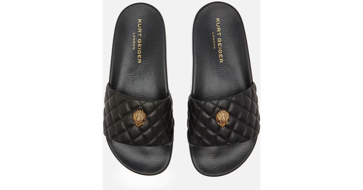 Kurt Geiger Synthetic Meena Eagle Slide Sandals in Black - Save 29 