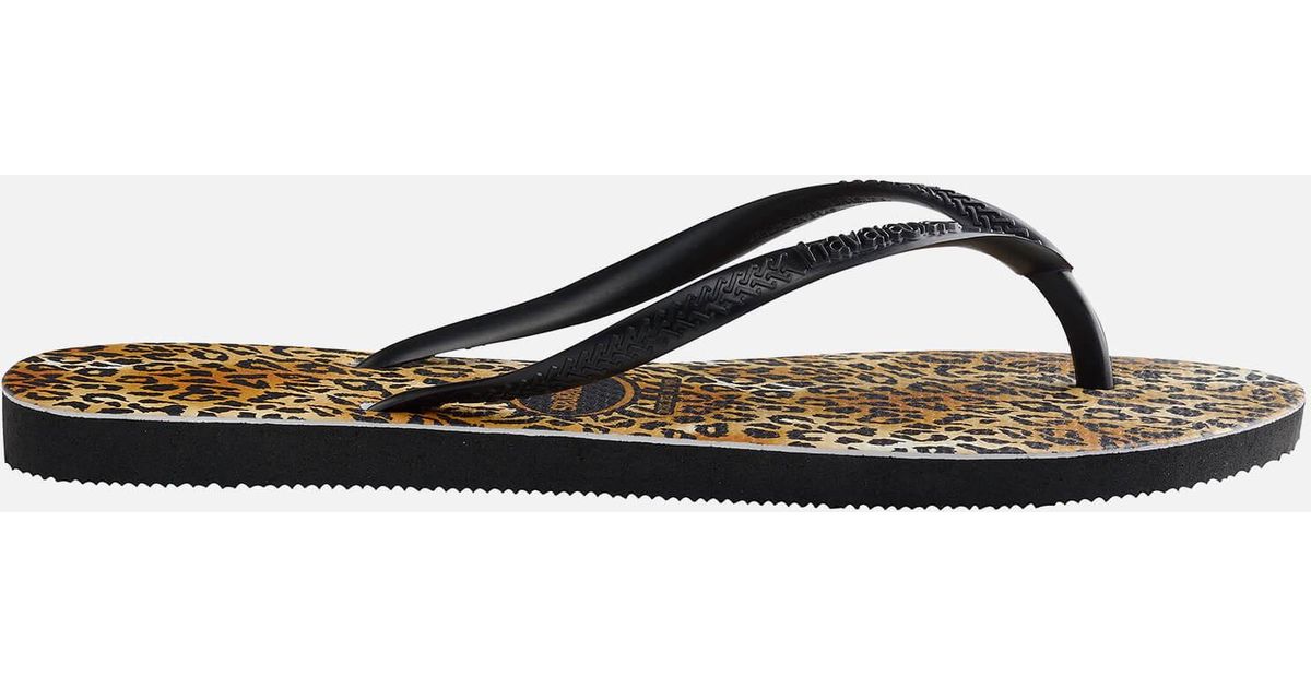 havaianas leopard slim