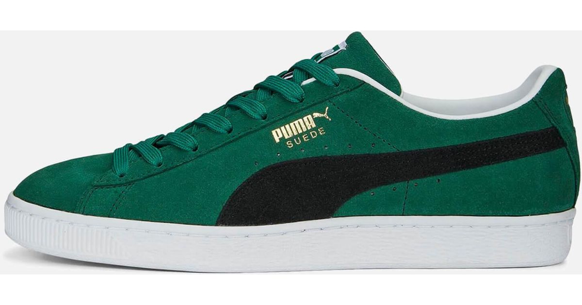 PUMA Suede Classic Xxi Vine Black White in Green for Men Lyst Australia