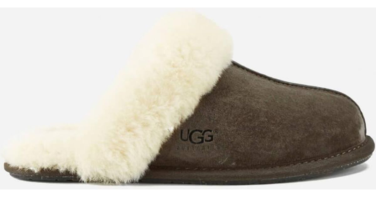 UGG Scuffette Ii Sheepskin Slippers in Brown | Lyst