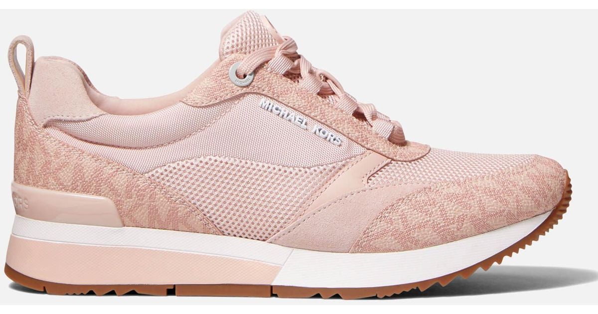 MICHAEL Michael Kors Canvas Allie Stride Running Style Trainers in Pink ...