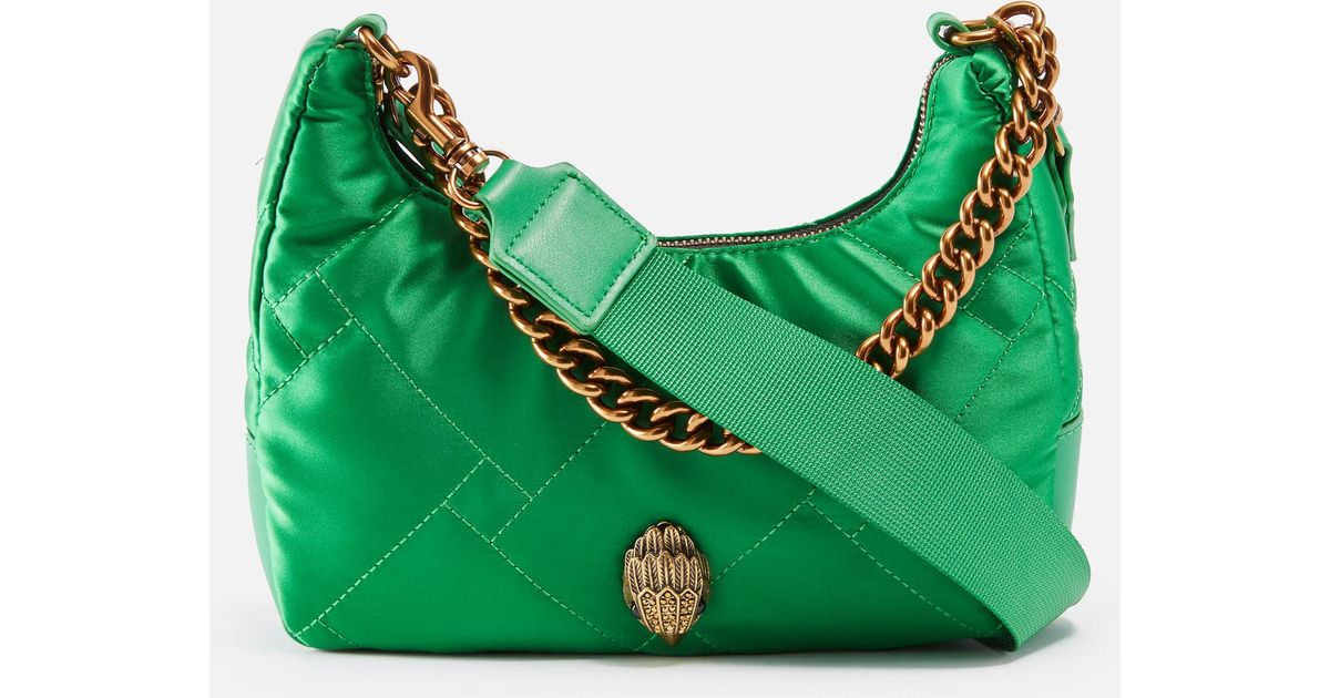 Kurt Geiger Quilted Recycled Nylon Bag in Green Lyst