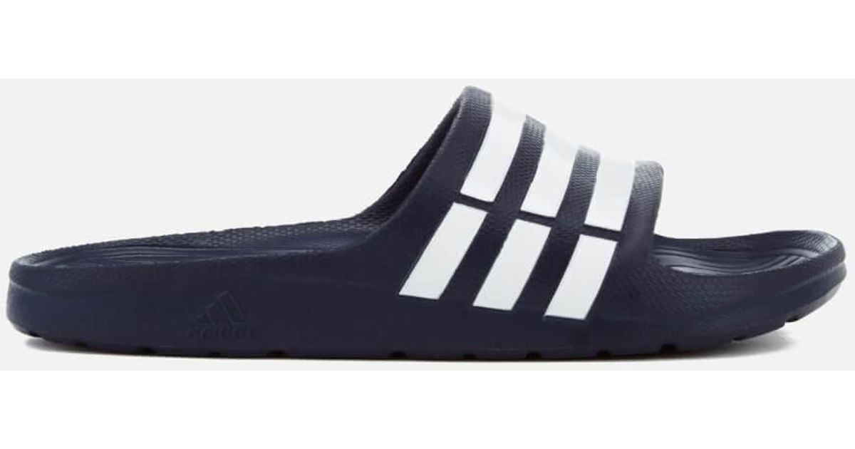 adidas Duramo Slide Sandals in Blue - Lyst