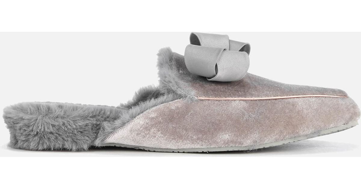velvet mule slippers