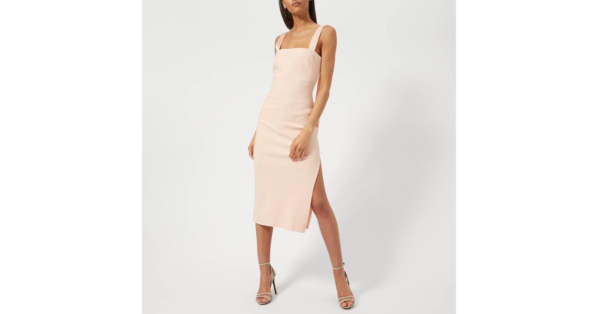 bec and bridge pink linen dress