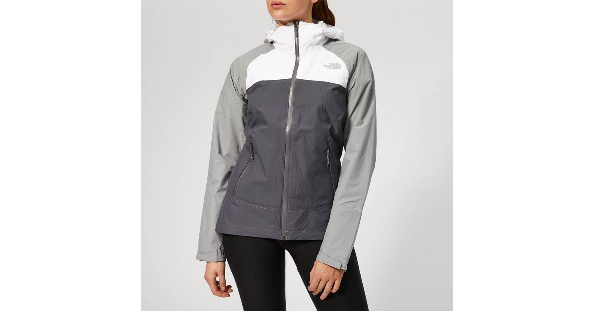 north face stratos jacket women's grey