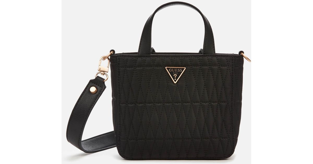 Guess Layla Mini Tote Bag in Black | Lyst Canada