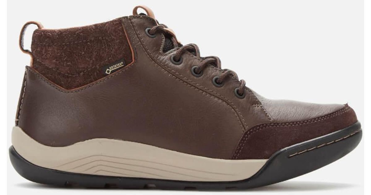 clarks mens brown boots