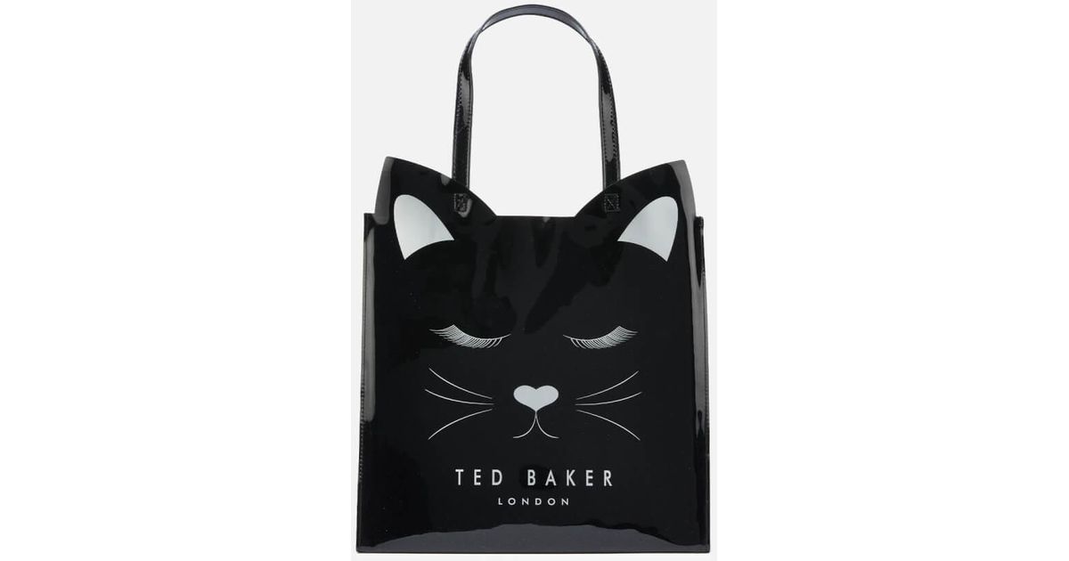 Ted Baker Cat Large Icon Bag in Black - Lyst