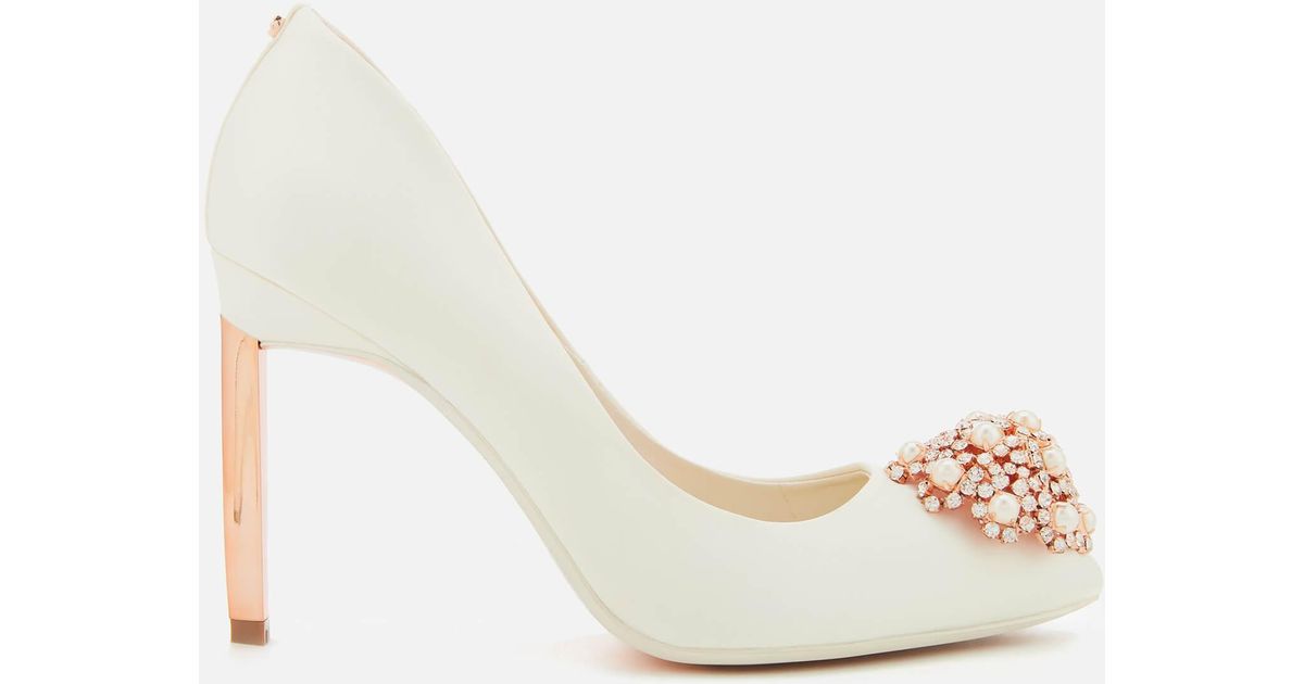 Embellished Heeled Court Shoes 
