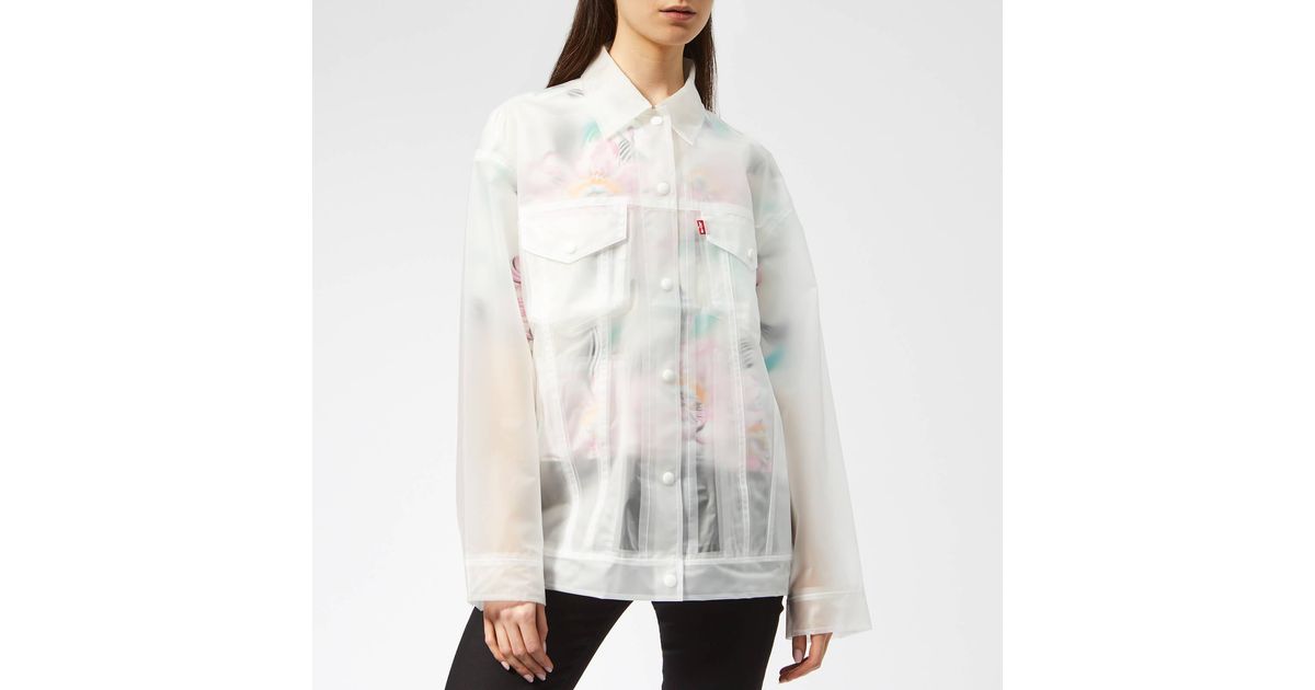 levis clear raincoat