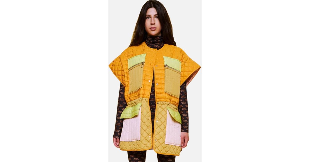 Stella Nova Debra Waistcoat in Yellow Lyst