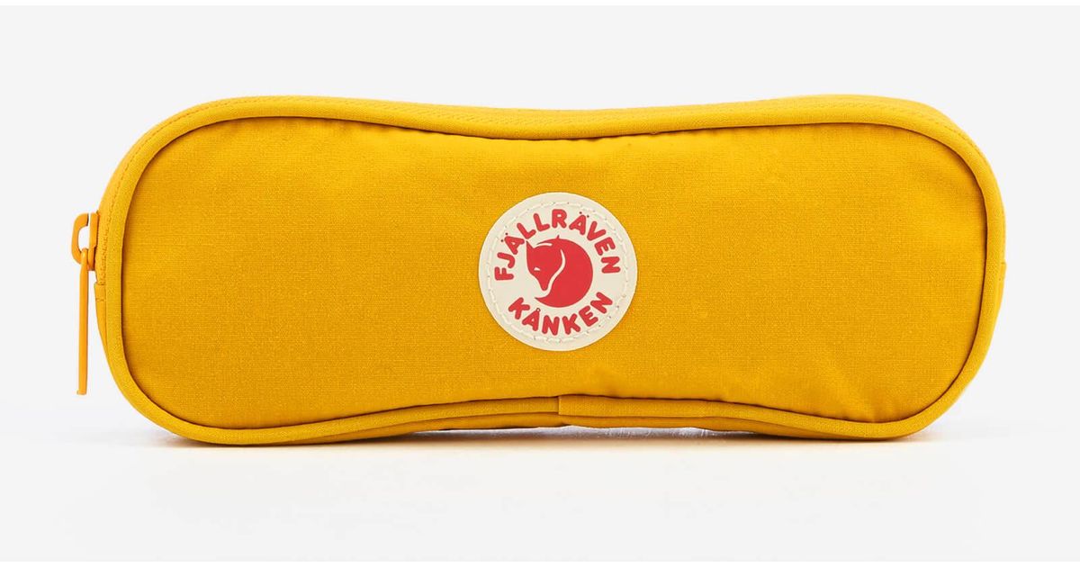 kanken pencil case yellow