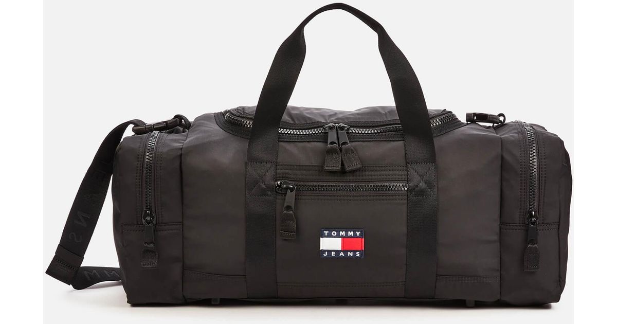 Tommy Hilfiger Canvas Heritage Duffle Bag in Black for Men Lyst