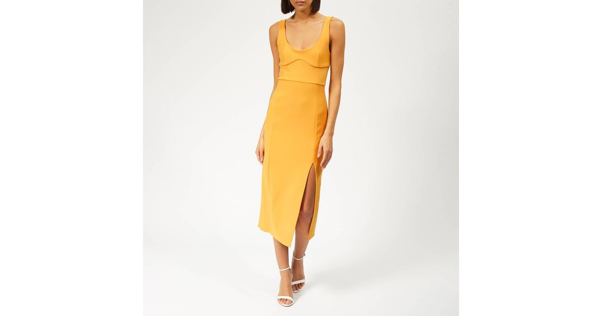 bec and bridge elle midi dress black