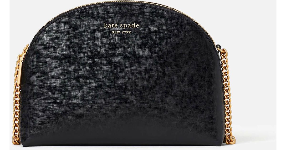 Kate Spade Saffiano Leather Double Zip Dome Cross Body Bag in