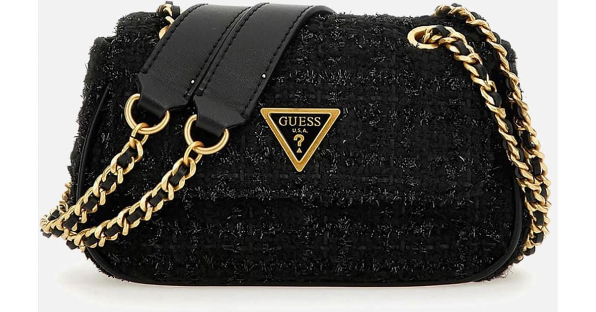 ショルダーバッグ・ポシェット Guess GIULLY Chain Mini Flap Bag HO1A3A42 GUESS Giully Mini Convertible Crossbody Flap Black | Buy