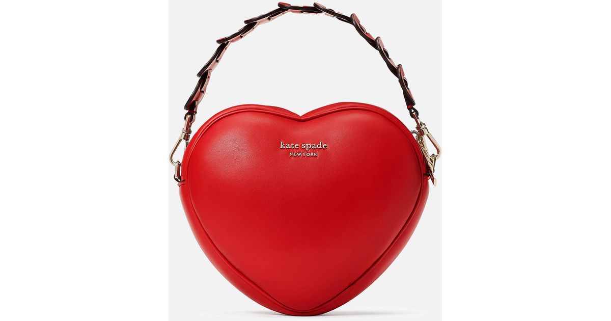 Kate Spade Heartbreaker 3d Heart Cross Body Bag in Red | Lyst