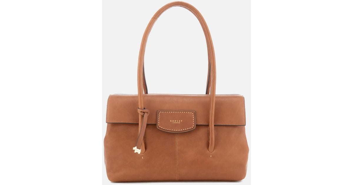 Radley Leather Burnham Beeches Large Fold Over Shoulder Bag in Brown Lyst