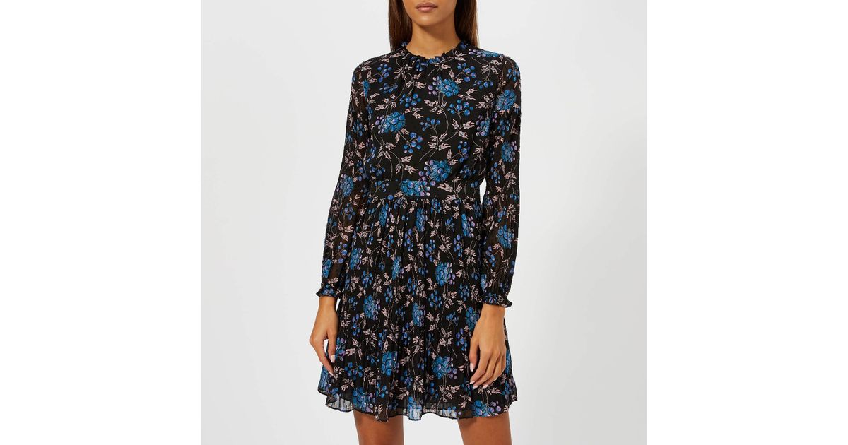 Whistles Elderberry Print Dobby Dress 