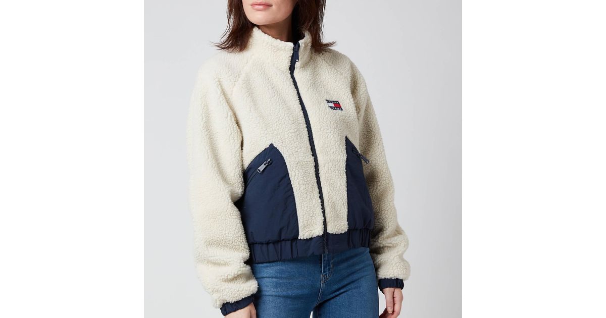 Tommy Hilfiger Tjw Reversible Sherpa Jacket in White | Lyst Canada