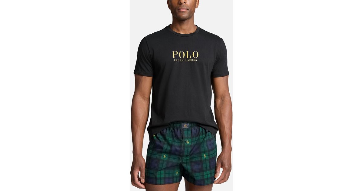 Polo Ralph Lauren Cotton Pyjamas Gift Set in Black for Men | Lyst UK