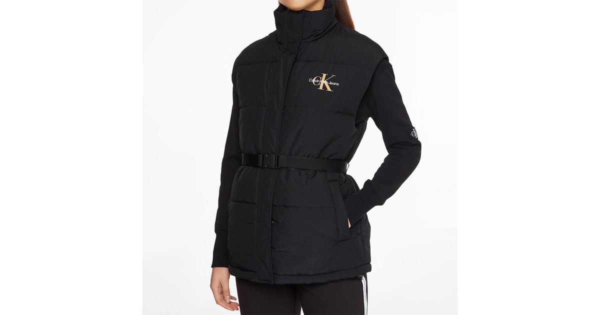 Calvin Klein Denim Monogram Belted 