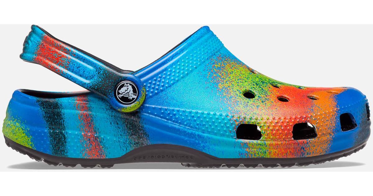 Crocs™ Classic Tiedye Rubber Clogs in Blue for Men Lyst UK