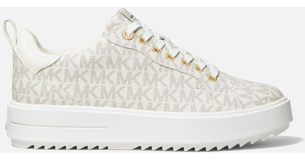 Metallic Flatform Canvas Trainers - Just $6