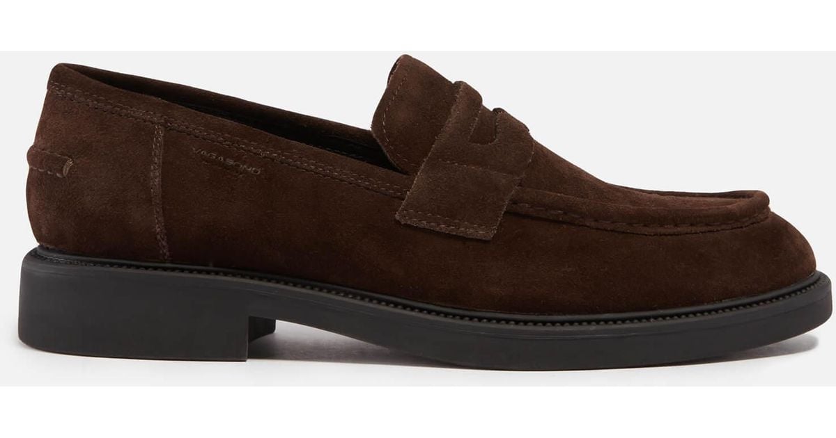 Vagabond Shoemakers Alex M Suede Loafers in Brown for Men | Lyst UK