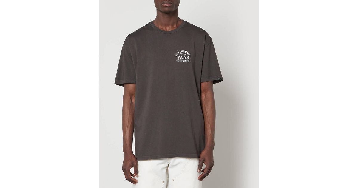 Vans Ground Up Cotton-jersey T-shirt in Gray for Men | Lyst