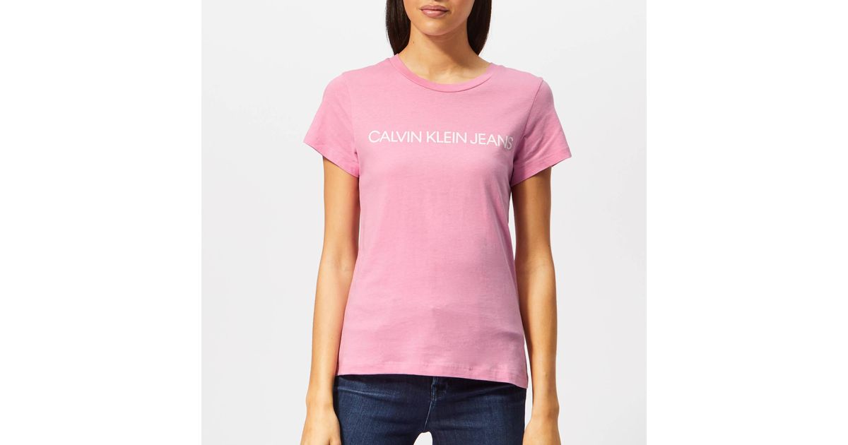 institutional logo slim fit tee