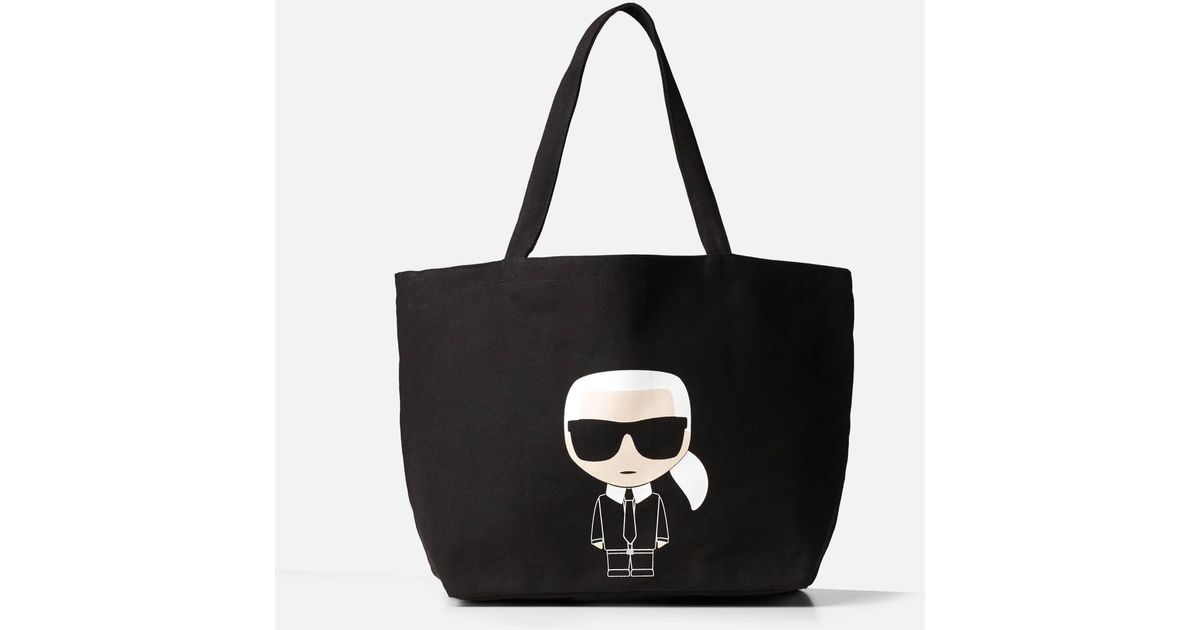 Karl Lagerfeld K/ikonik Karl Tote Bag in Black | Lyst