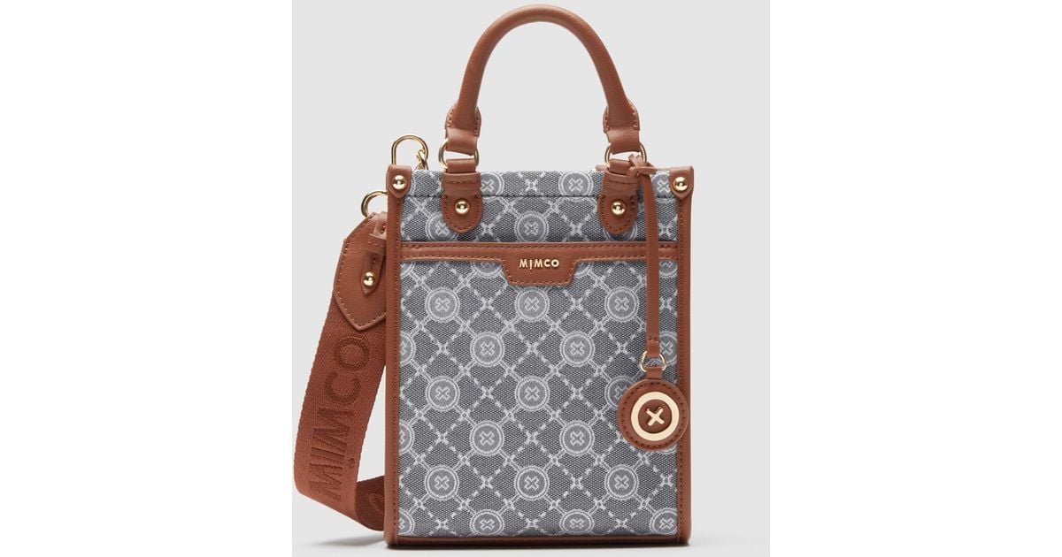 Mimco Mim Gram Mini Tote Bag in Blue Lyst Australia