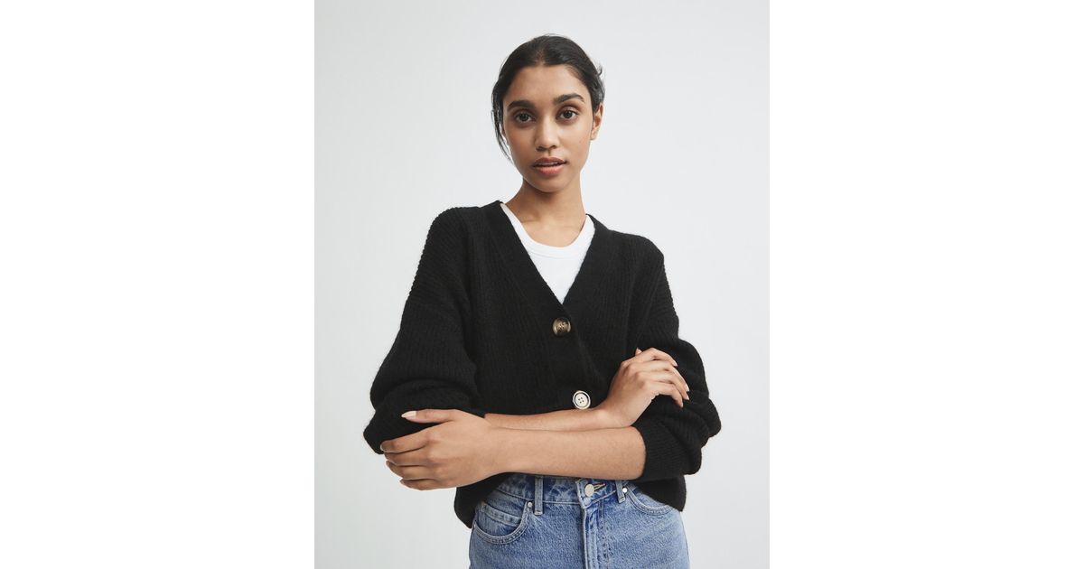 Witchery Lofty Crop Cardigan in Black 