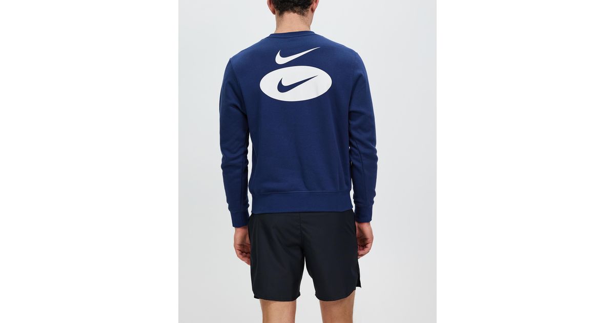 Nike Sportswear Swoosh League Fleece Crew in Blue for Men | Lyst Australia